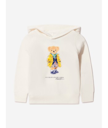 Ralph Lauren Girls Bear Hoodie in Ivory une grave pollution 