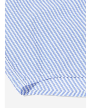 Ralph Lauren Boys Short Sleeve Shirt in Blue la colonne vertébrale