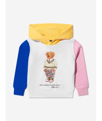 Ralph Lauren Boys Bear Hoodie in Multicolour basket pas cher