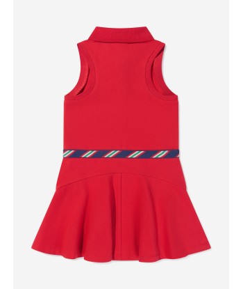 Ralph Lauren Girls Sleeveless Polo Dress in Red Faites des économies