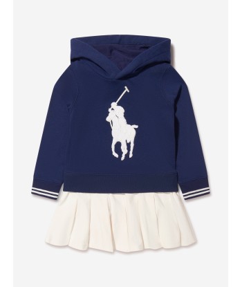 Ralph Lauren Girls Hooded Logo Tennis Dress in Navy Comment ça marche