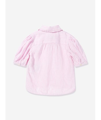 Ralph Lauren Girls Kinsley Blouse in Pink en stock