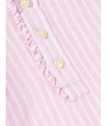 Ralph Lauren Girls Kinsley Blouse in Pink en stock