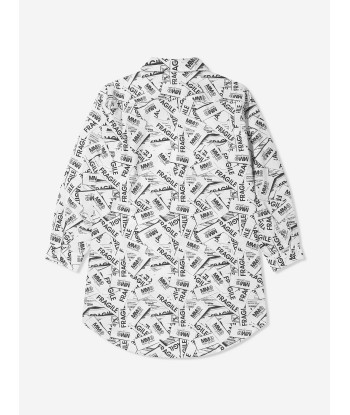 MM6 Maison Margiela Kids Fragile Logo Oversized Shirt prix pour 