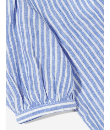 Ralph Lauren Girls Striped Kinsley Blouse in Blue sur le site 