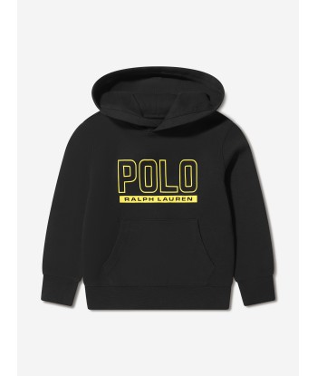 Ralph Lauren Boys Polo Logo Hoodie in Black Paris Déstockage Promo