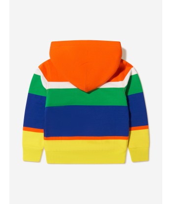 Ralph Lauren Boys Striped Polo Hoodie in Multicolour commande en ligne