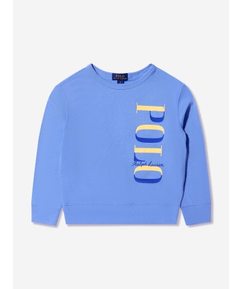 Ralph Lauren Boys Polo Logo Sweatshirt in Blue vous aussi creer 