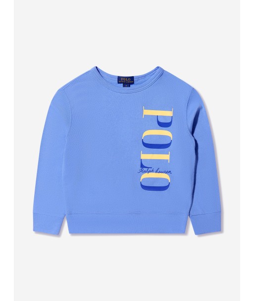 Ralph Lauren Boys Polo Logo Sweatshirt in Blue vous aussi creer 