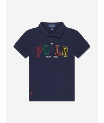 Ralph Lauren Boys Logo Polo Shirt in Navy Dans la société mordern