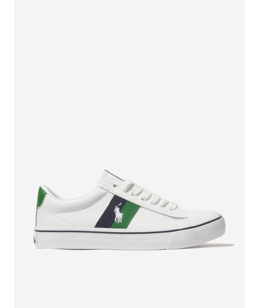 Ralph Lauren Boys Westcott II Trainers in White paiement sécurisé