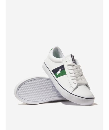 Ralph Lauren Boys Westcott II Trainers in White paiement sécurisé