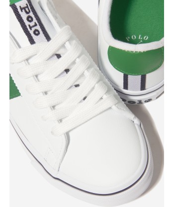 Ralph Lauren Boys Westcott II Trainers in White paiement sécurisé