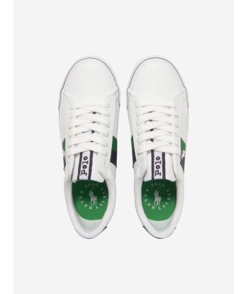 Ralph Lauren Boys Westcott II Trainers in White paiement sécurisé