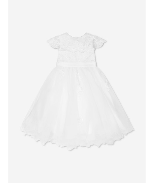 Sarah Louise Girls Ceremonial Ballerina Length Dress in White shop