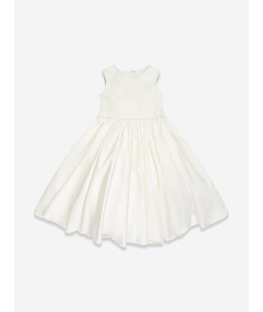 Sarah Louise Girls Ceremonial Ballerina Length Dress in White store