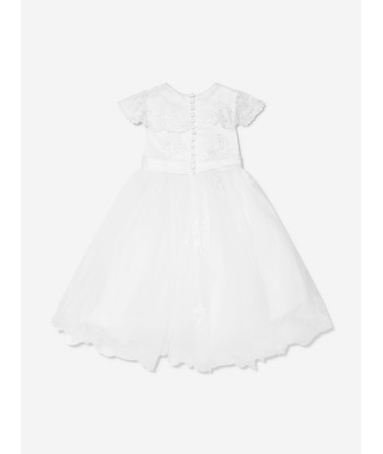 Sarah Louise Girls Ceremonial Ballerina Length Dress in White shop