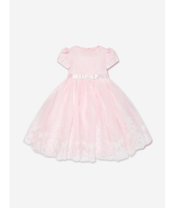 Sarah Louise Girls Ceremonial Ballerina Length Dress in Pink en ligne