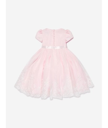 Sarah Louise Girls Ceremonial Ballerina Length Dress in Pink en ligne