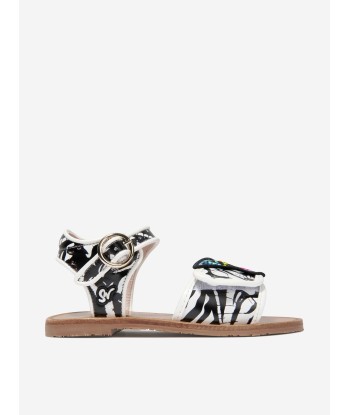 Sophia Webster Girls Leather Zebra Butterfly Sandals 50-70% off 