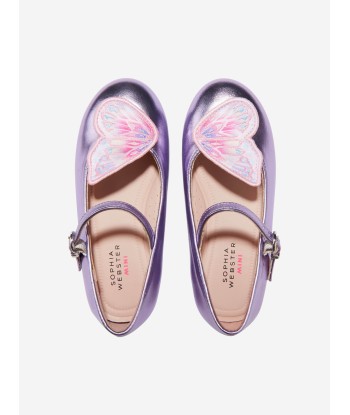 Sophia Webster Girls Leather Embroidered Butterfly Shoes en ligne