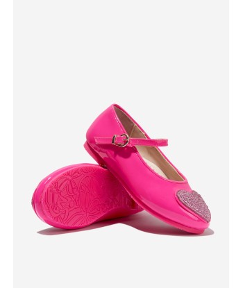 Sophia Webster Girls Leather And Glitter Amora Shoes des créatures d'habitude