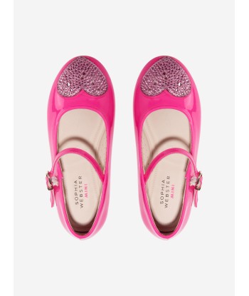 Sophia Webster Girls Leather And Glitter Amora Shoes des créatures d'habitude