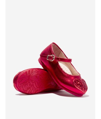 Sophia Webster Girls Leather And Glitter Amora Shoes de la marque