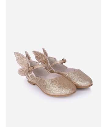 Sophia Webster Girls Glitter Embroidered Shoes la livraison gratuite