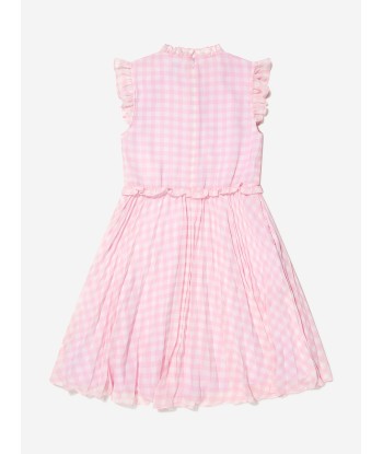 Self Portrait Girls Gingham Print Smocked Dress vous aussi creer 