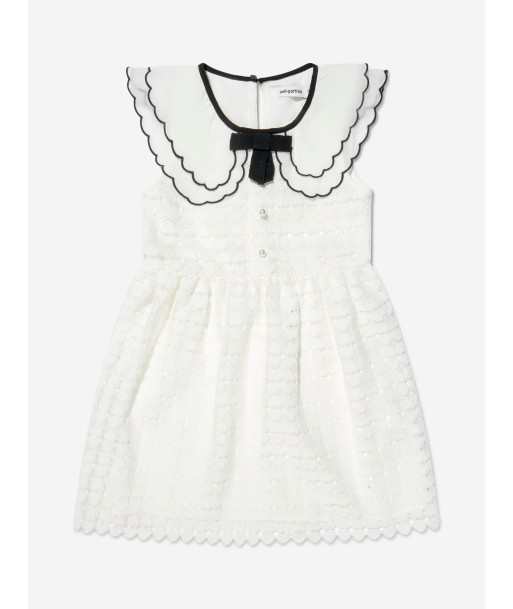 Self Portrait Girls Heart Lace Scallop Collar Dress Venez découvrir notre 