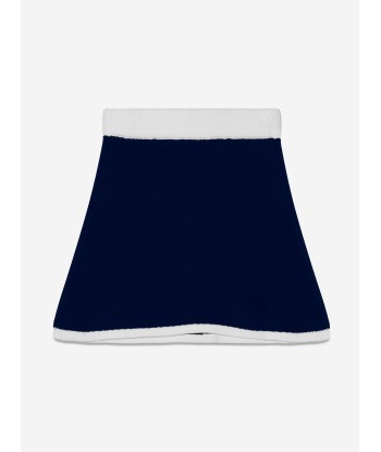 Self Portrait Girls Knitted Mini Skirt in Navy une grave pollution 