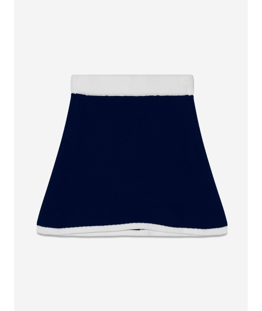 Self Portrait Girls Knitted Mini Skirt in Navy une grave pollution 