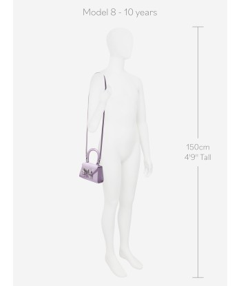 Self Portrait Girls Bow Micro Envelope Bag in Lilac En savoir plus