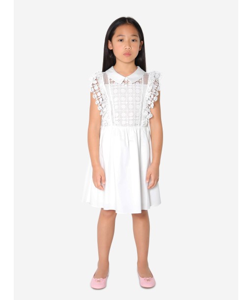 Self Portrait Girls Lace Mini Dress in White Toutes les collections ici