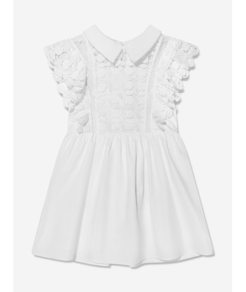 Self Portrait Girls Lace Mini Dress in White Toutes les collections ici