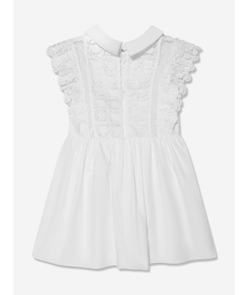 Self Portrait Girls Lace Mini Dress in White Toutes les collections ici