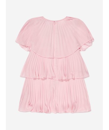 Self Portrait Girls Tiered Chiffon Dress in Pink plus qu'un jeu 