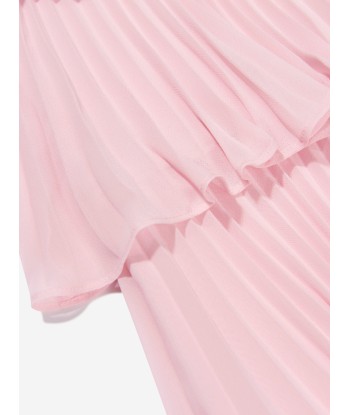 Self Portrait Girls Tiered Chiffon Dress in Pink plus qu'un jeu 