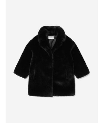 Stand Studio Girls Faux Fur Camille Cocoon Mini Coat soldes