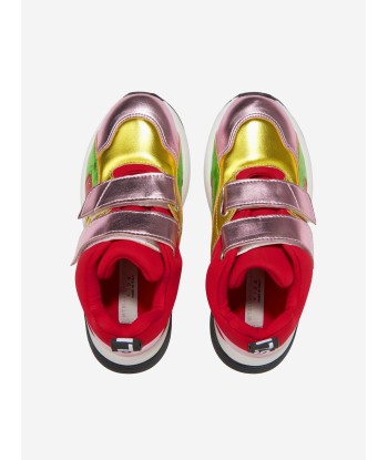 Stella McCartney Girls Metallic Velcro Trainers 2023