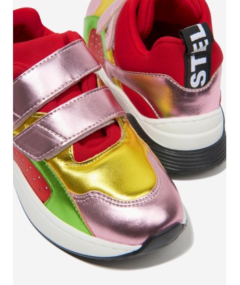 Stella McCartney Girls Metallic Velcro Trainers 2023