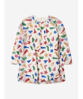 Stella McCartney Girls All Over Shape Pattern Dress brillant des détails fins