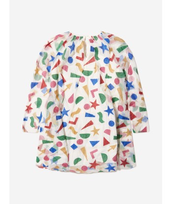 Stella McCartney Girls All Over Shape Pattern Dress brillant des détails fins