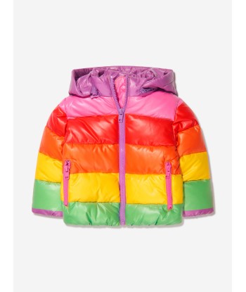 Stella McCartney Baby Girls Rainbow Puffer Coat JUSQU'A -70%! 