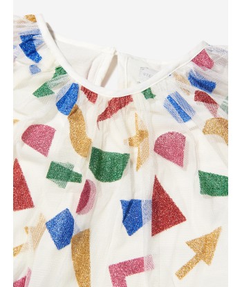 Stella McCartney Girls All Over Shape Pattern Dress brillant des détails fins