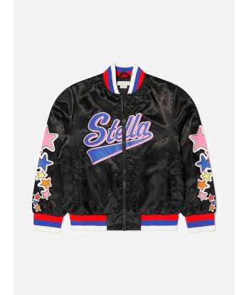 Stella McCartney Girls Logo Star Bomber Jacket destockage