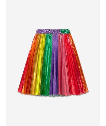 Stella McCartney Girls Metallic Pleated Skirt le des métaux précieux