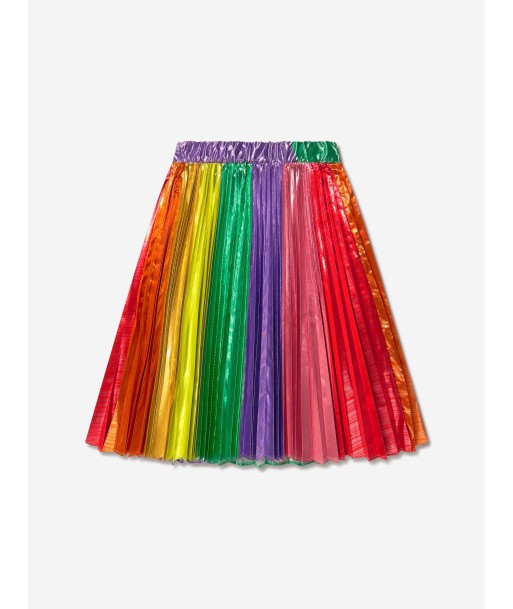 Stella McCartney Girls Metallic Pleated Skirt le des métaux précieux