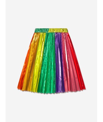 Stella McCartney Girls Metallic Pleated Skirt le des métaux précieux